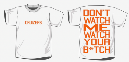 The Cruizers “Don’t Watch Me” White/Orange T-Shirt