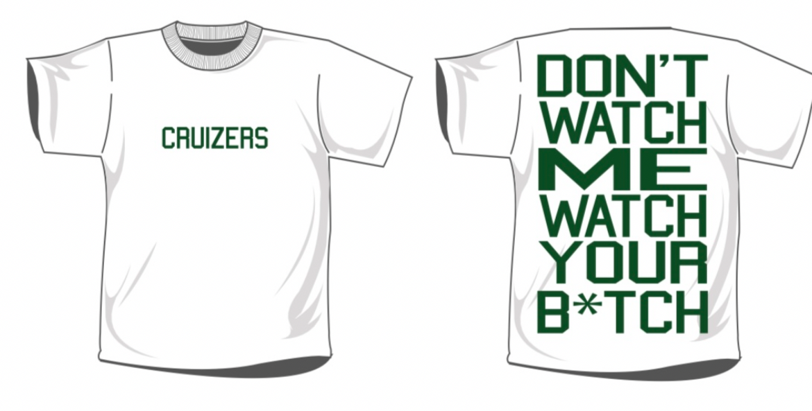 The Cruizers “Don’t Watch Me” White/Green T-Shirt